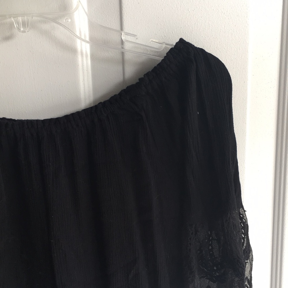 Forever 21 off the shoulder blouse lace sleeves size medium - Picture 3 of 7